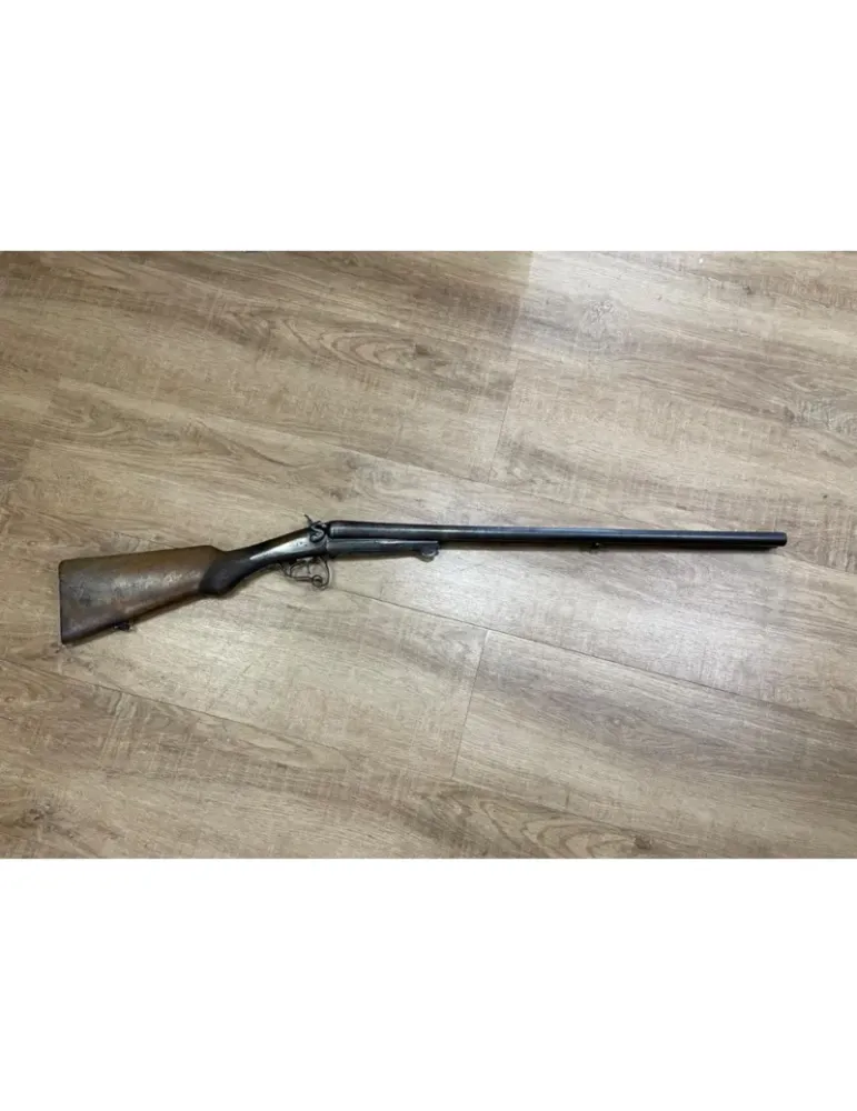 Fusil juxtapose à chiens artisan Saint Etienne cal.12