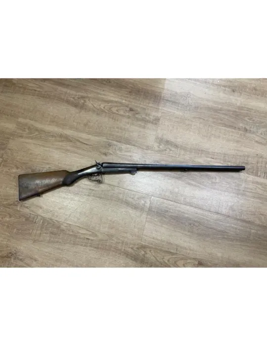Fusil juxtapose à chiens artisan Saint Etienne cal.12