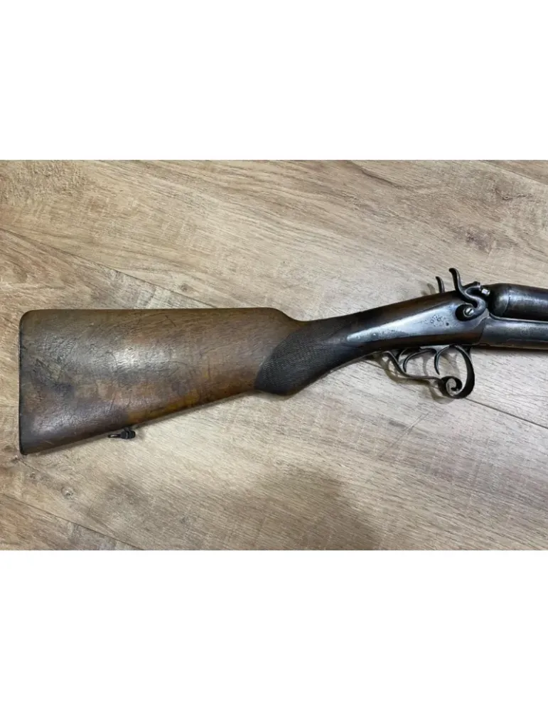 Fusil juxtapose à chiens artisan Saint Etienne cal.12