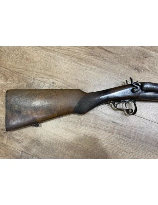 Fusil juxtapose à chiens artisan Saint Etienne cal.12