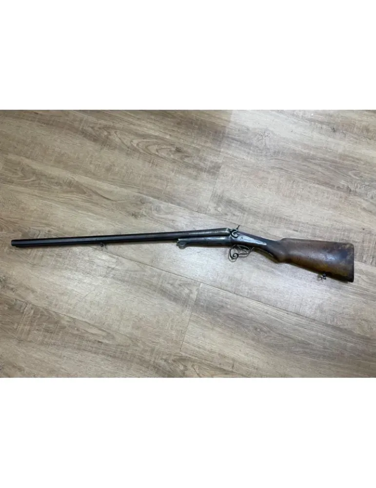 Fusil juxtapose à chiens artisan Saint Etienne cal.12