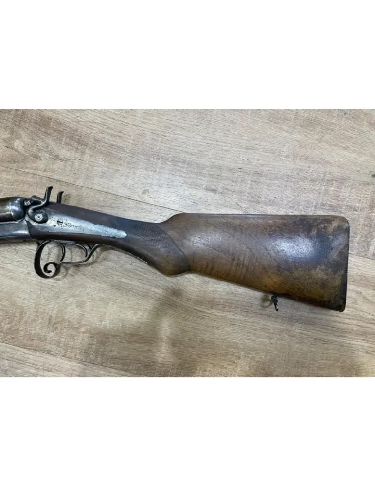 Fusil juxtapose à chiens artisan Saint Etienne cal.12
