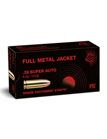 Balles Geco FMJ cal.38 Super Auto x50