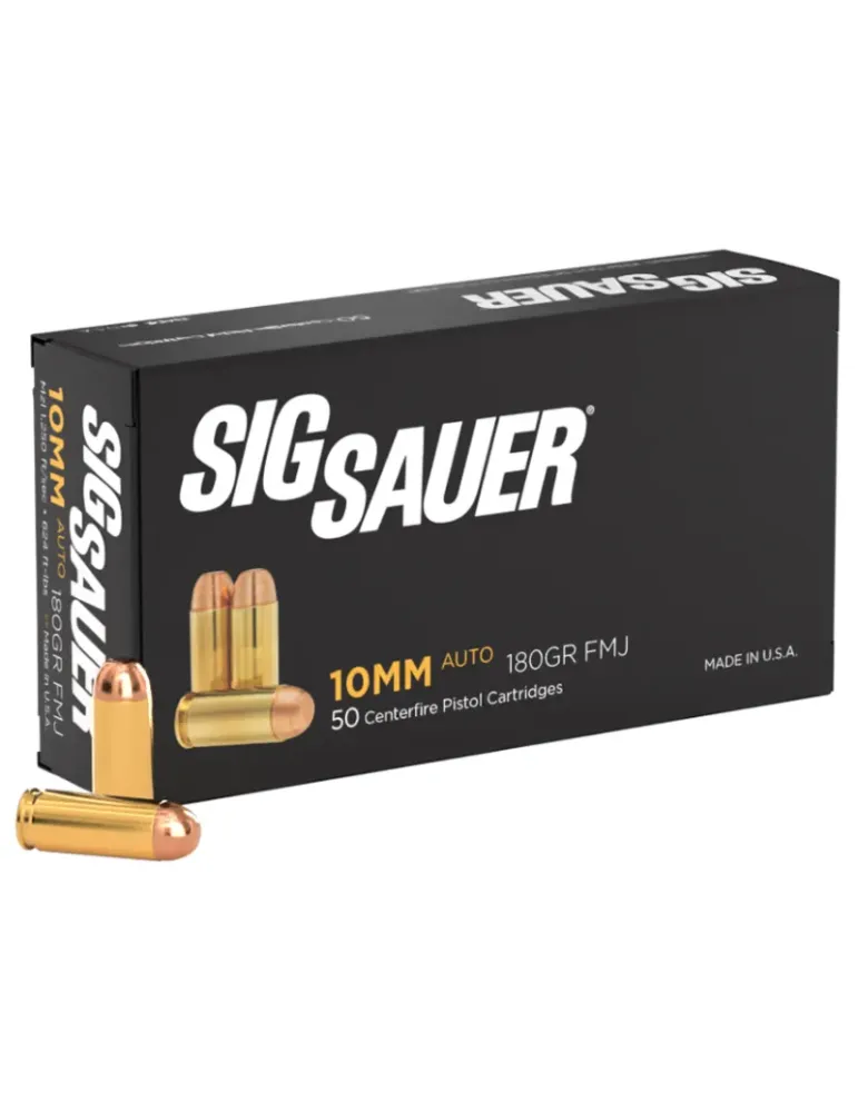 Balles Sig Sauer Elite Ball FMJ cal.10mm Auto x50