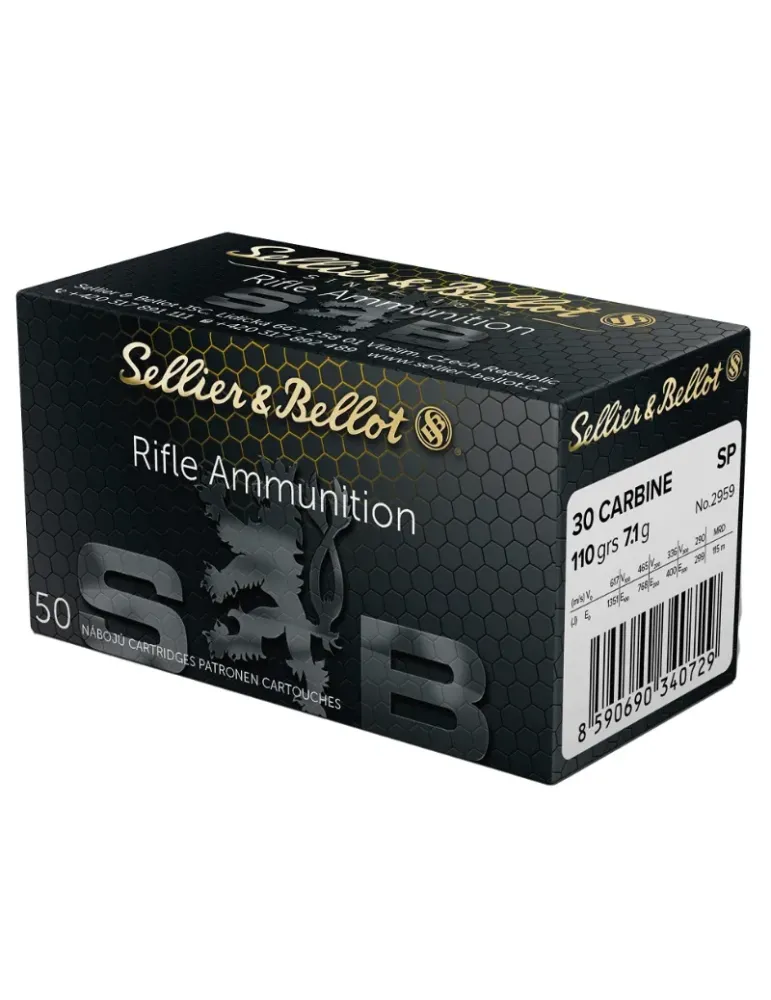Balles Sellier & Bellot cal.30 Carbine x50