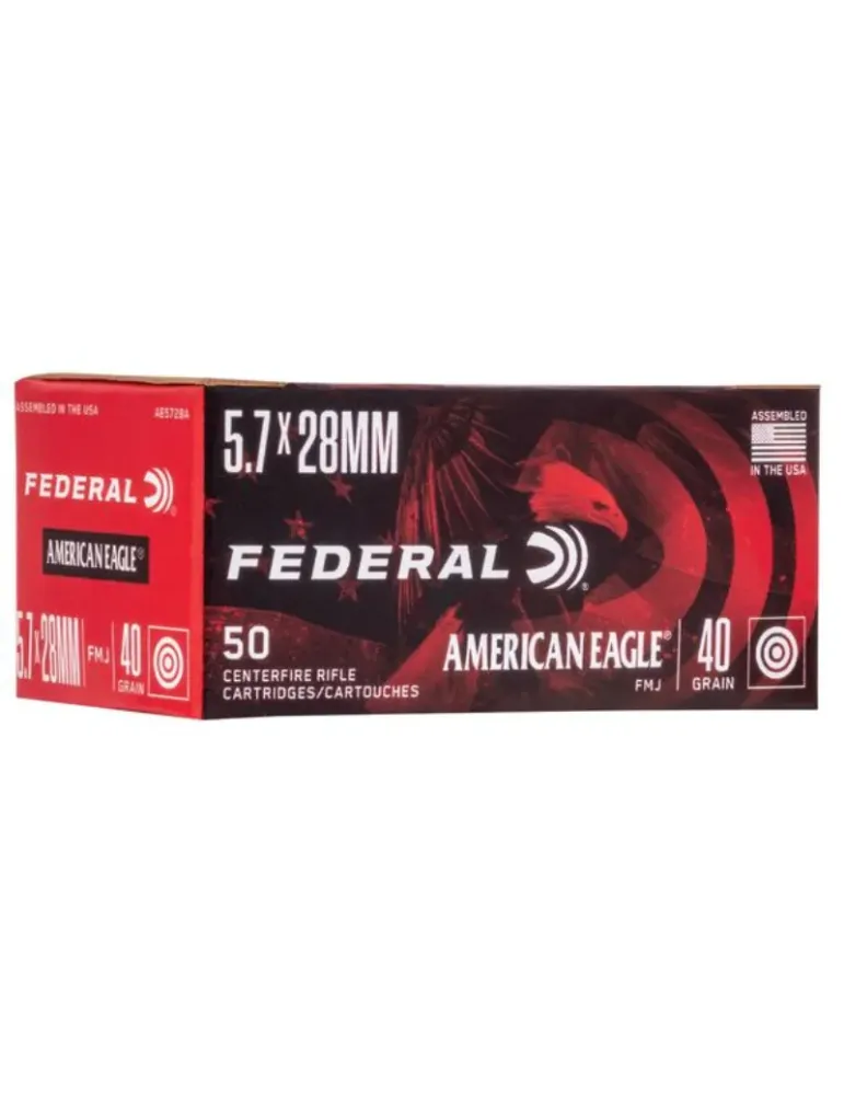 Balles Federal American Eagle FMJ cal.5.7x28mm x50
