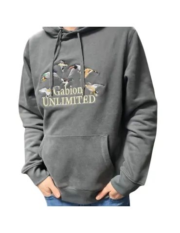 Sweat Gabion Unlimited 'la pose" brodé gris