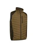 Gilet doudoune Moor Deerhunter avec tricot marron