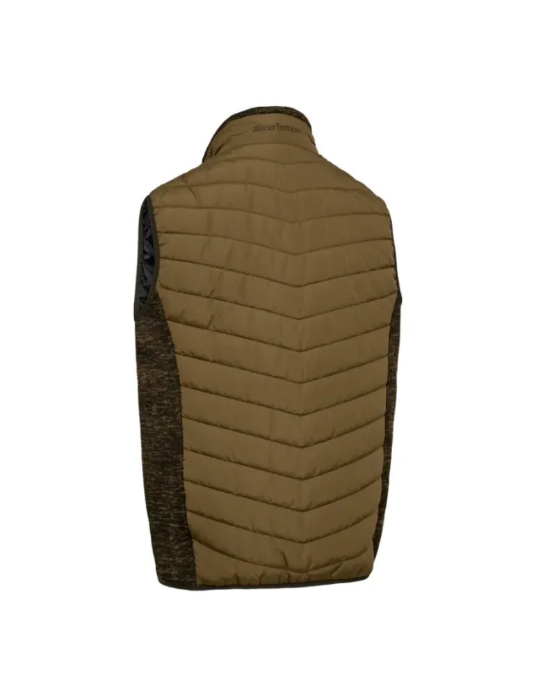 Gilet doudoune Moor Deerhunter avec tricot marron