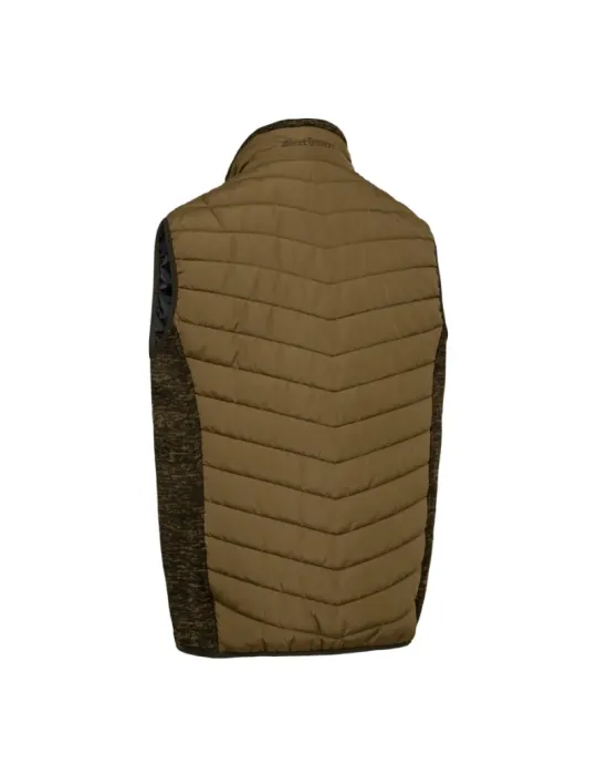 Gilet doudoune Moor Deerhunter avec tricot marron