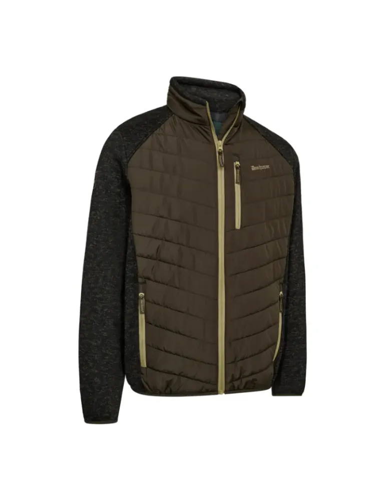 Veste doudoune Deerhunter Moor avec tricot marron