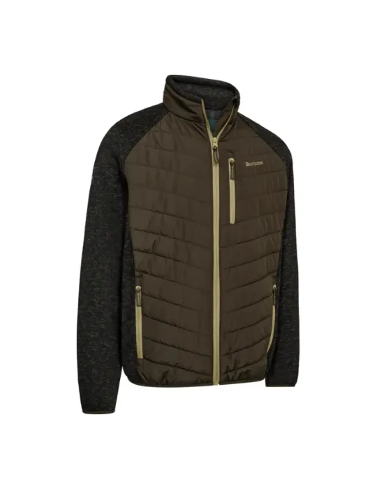 Veste doudoune Deerhunter Moor avec tricot marron