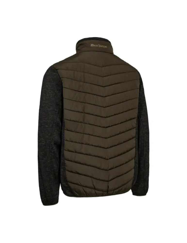Veste doudoune Deerhunter Moor avec tricot marron