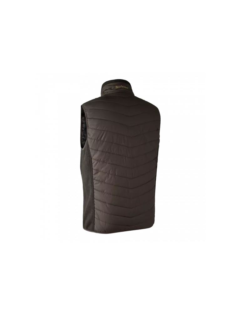 Gilet doudoune Deerhunter Moor avec tricot dark prune