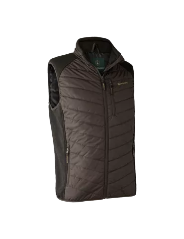 Gilet doudoune Deerhunter Moor avec tricot dark prune