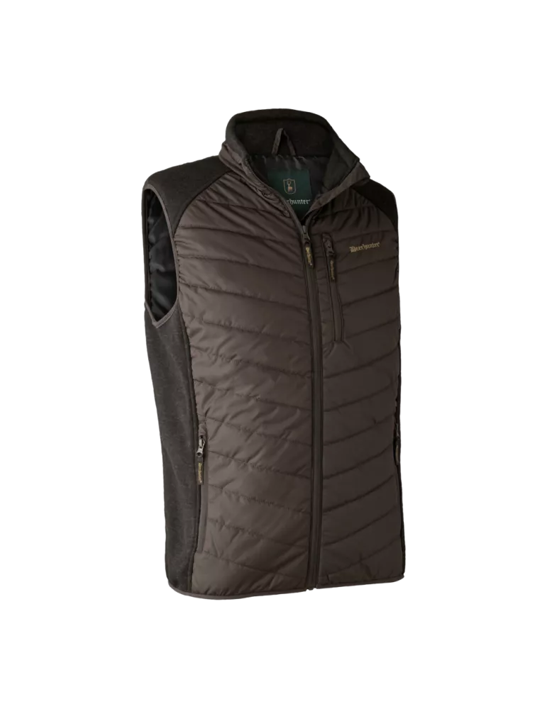 Gilet doudoune Deerhunter Moor avec tricot dark prune