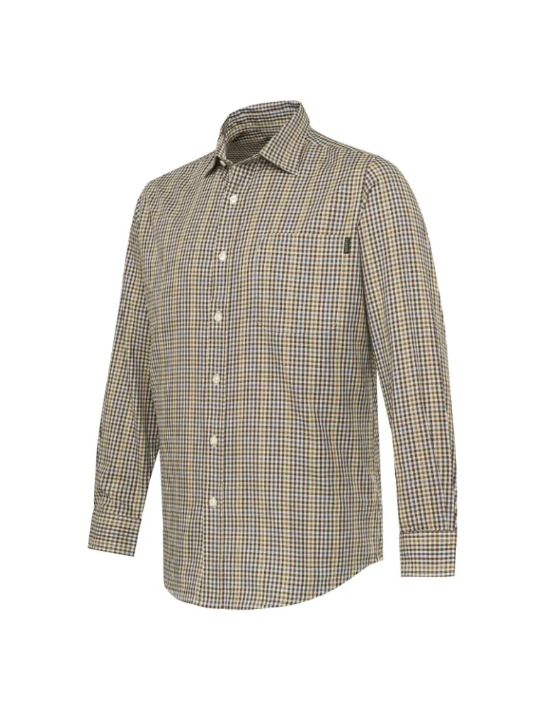 Chemise Beretta Bryggen bordeaux et orange