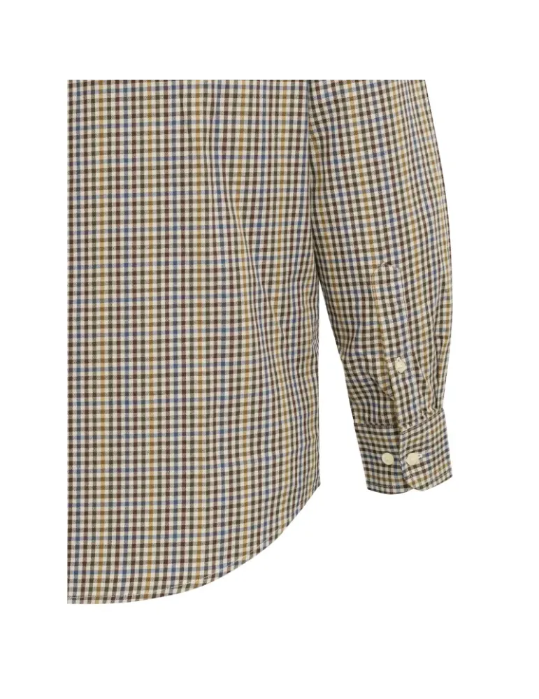 Chemise Beretta Bryggen bordeaux et orange