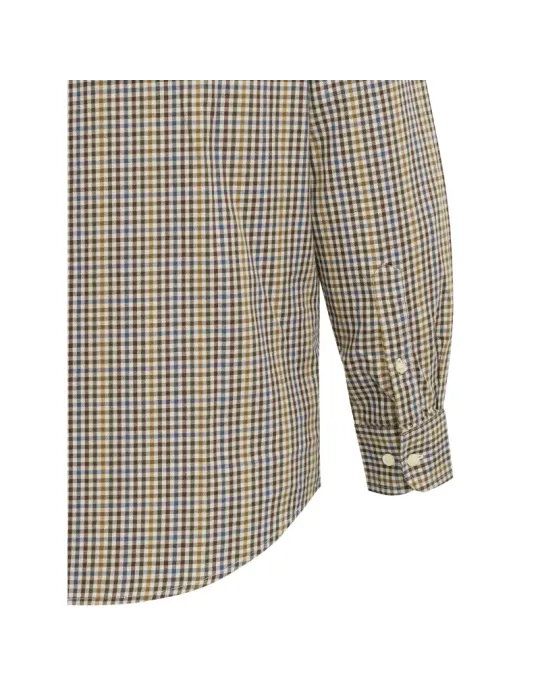 Chemise Beretta Bryggen bordeaux et orange
