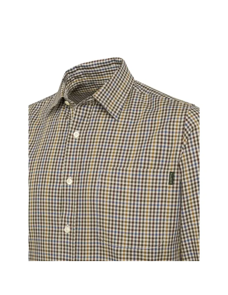 Chemise Beretta Bryggen bordeaux et orange