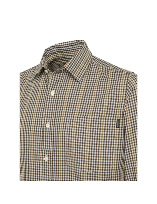 Chemise Beretta Bryggen bordeaux et orange