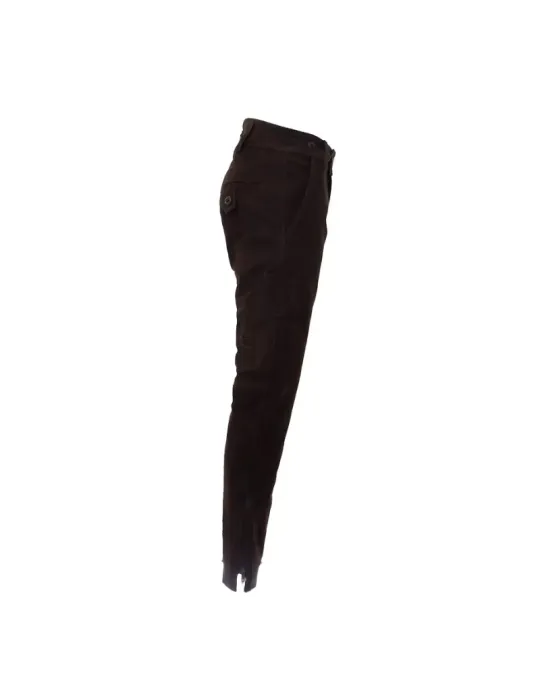 Fuseau en cuir de buffle Chasse élégance coupe "Slim" chocolat