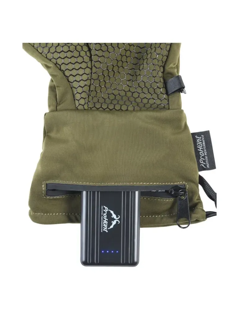 Gants chauffants Prohunt kaki