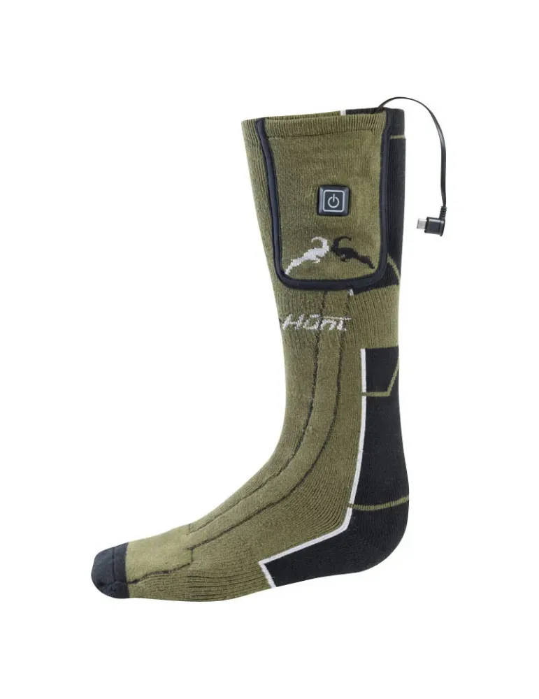 Chaussettes chauffantes Prohunt kaki