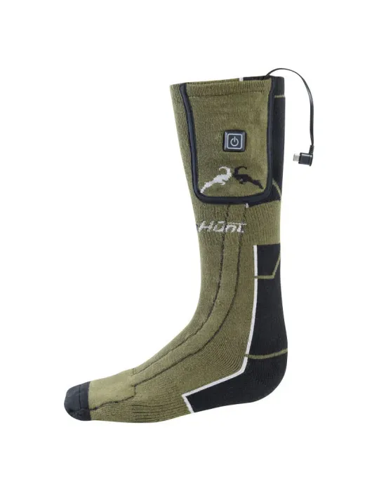 Chaussettes chauffantes Prohunt kaki