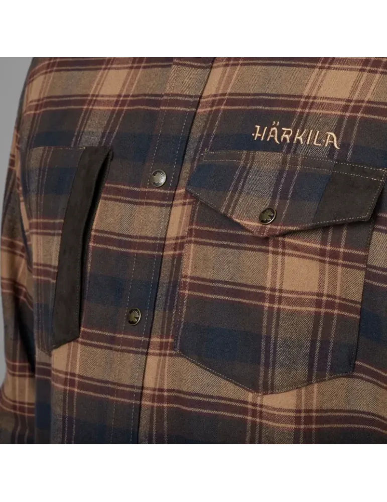 Chemise Härkila Aivak Burgundy
