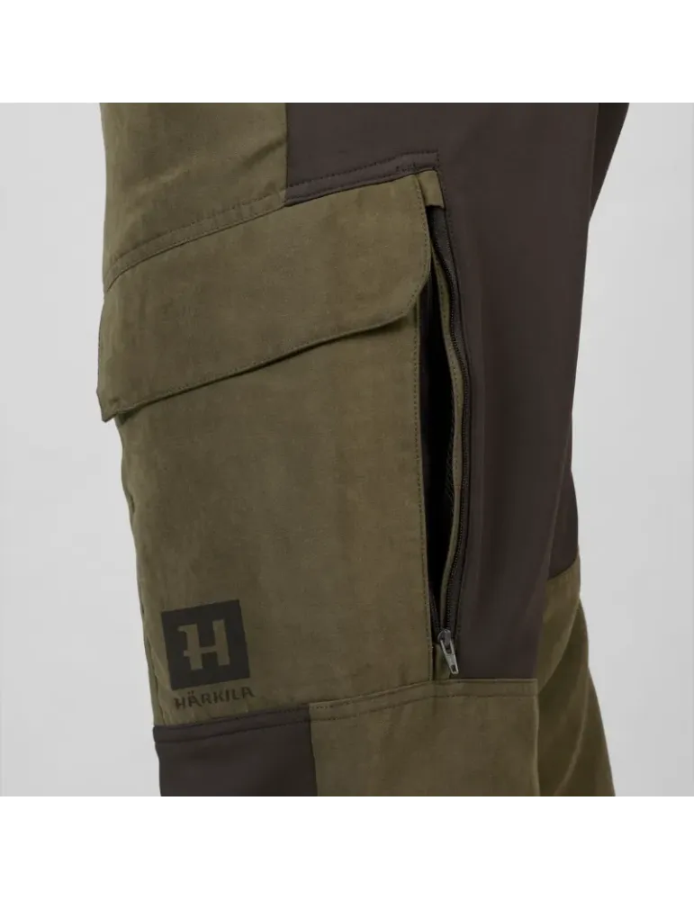 Pantalon Härkila Scandinavian Willow Green Deep Brown