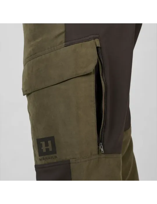 Pantalon Härkila Scandinavian Willow Green Deep Brown