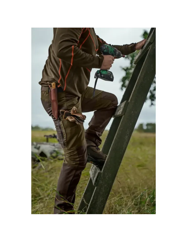 Pantalon Härkila Scandinavian Willow Green Deep Brown