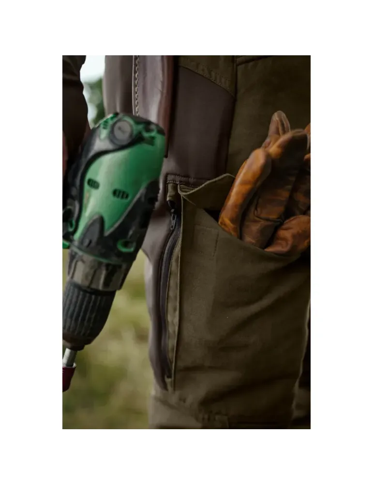 Pantalon Härkila Scandinavian Willow Green Deep Brown