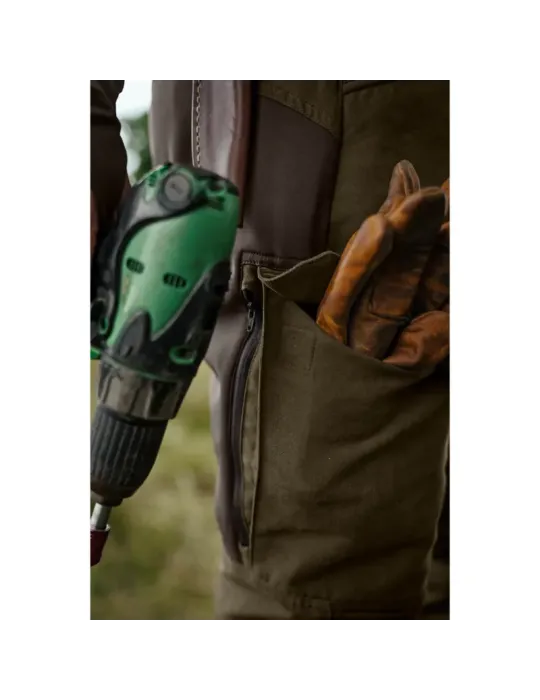Pantalon Härkila Scandinavian Willow Green Deep Brown