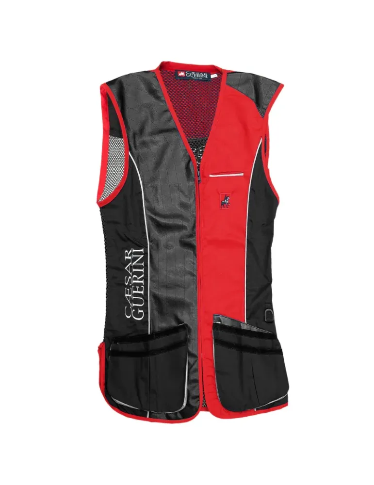 Gilet de tir Caesar Guerini gaucher rouge