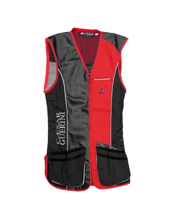 Gilet de tir Caesar Guerini gaucher rouge