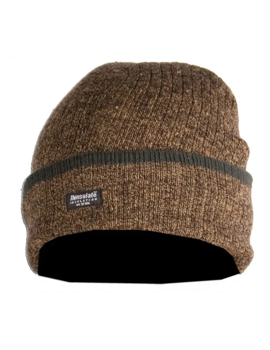 Bonnet Somlys Thinsulate marron chiné