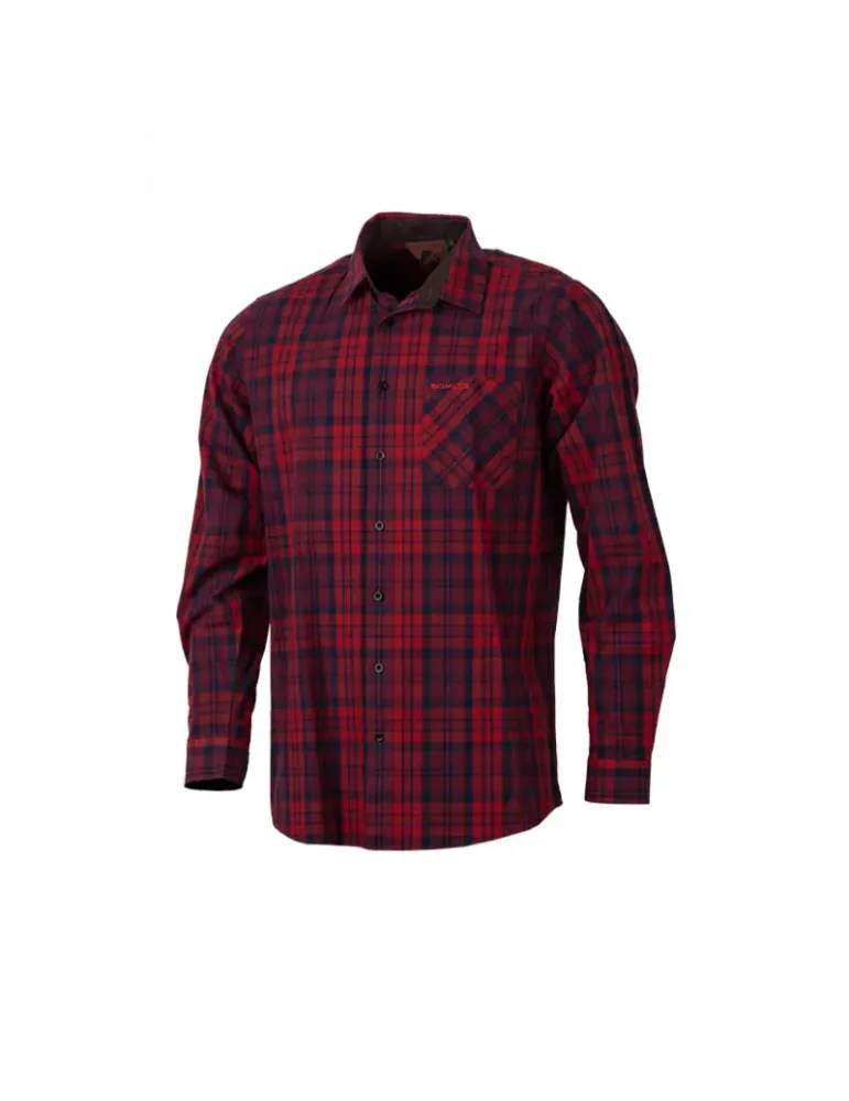 Chemise Somlys coton rouge
