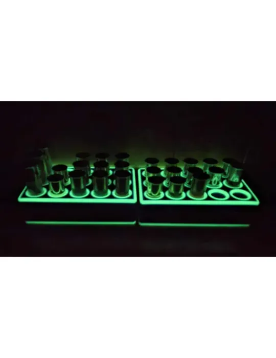Support cartouches phosphorescent 10 cartouches cal.12