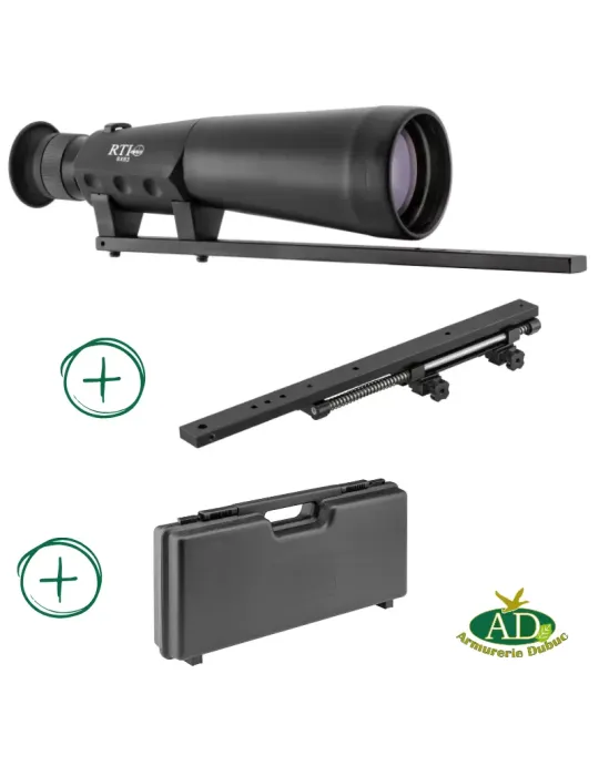 Pack demi jumelle RTI 9x63 + compensateur + mallette