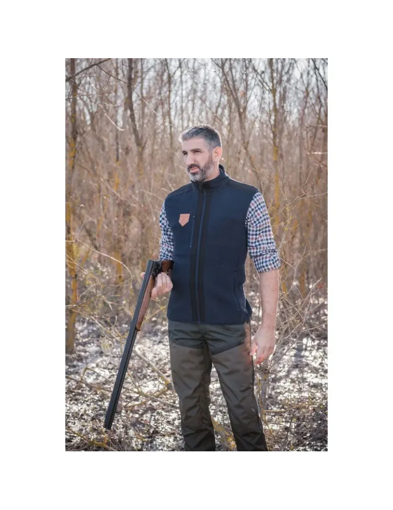 Gilet Somlys tricot bleu classie