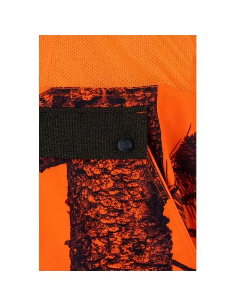 Gilet Somlys Softshell camo orange/vert