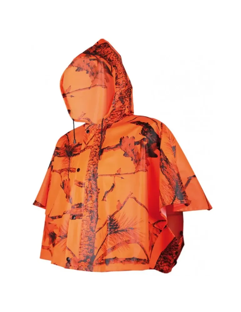 Pèlerine Treeland camouflage orange