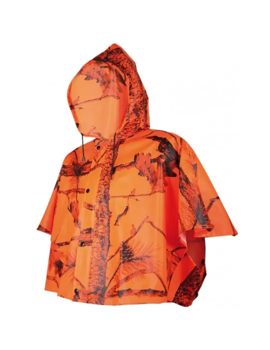 Pèlerine Treeland camouflage orange