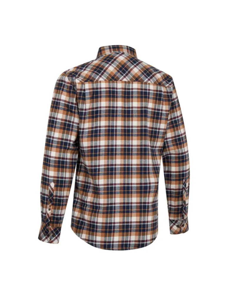 Chemise Deerhunter Charles orange/bleu