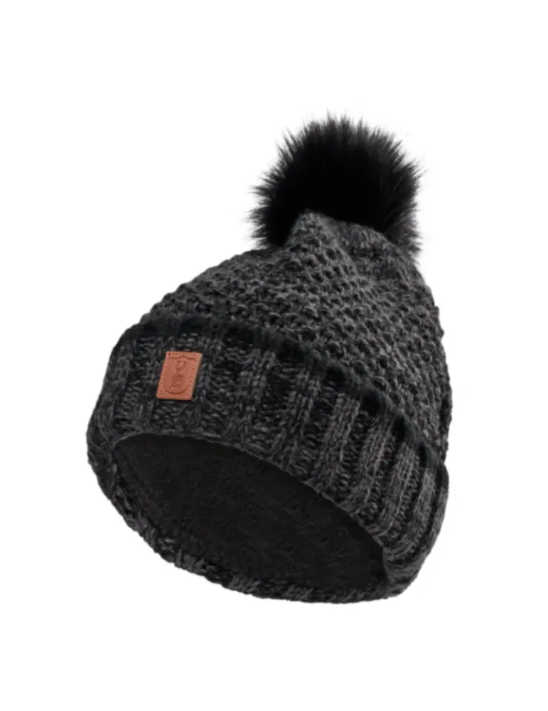 Bonnet tricot femme Deerhunter noir