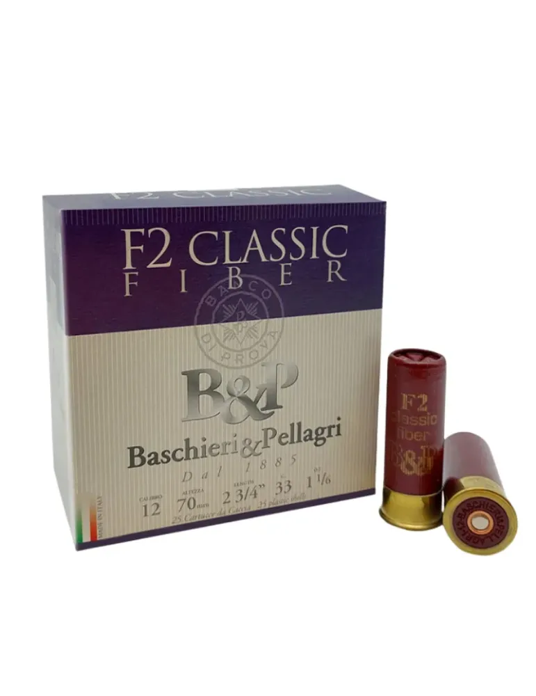 Cartouches chasse B&P F2 Classic Fiber 36g cal.12/70 x25