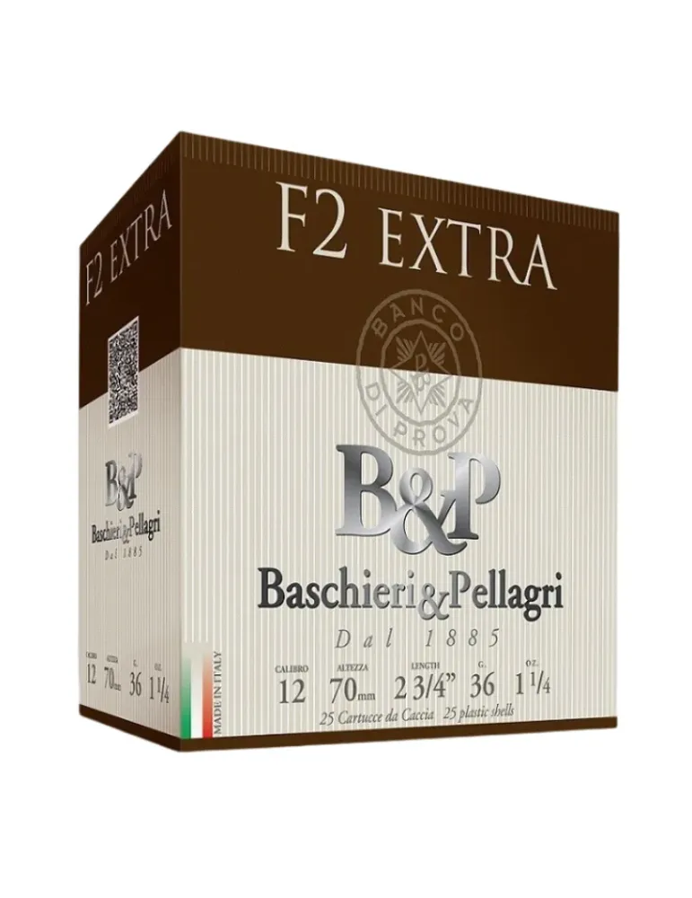Cartouches chasse B&P F2 Extra 34g cal.12/70 x25