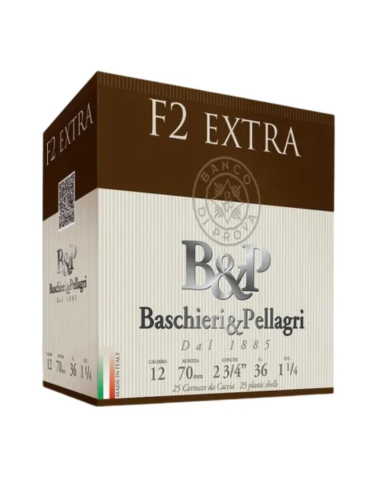 Cartouches chasse B&P F2 Extra 34g cal.12/70 x25